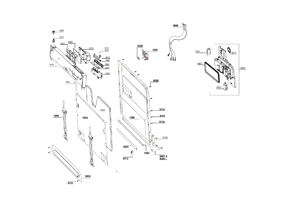 Vue éclatée BEKO DIN1530 7655947342