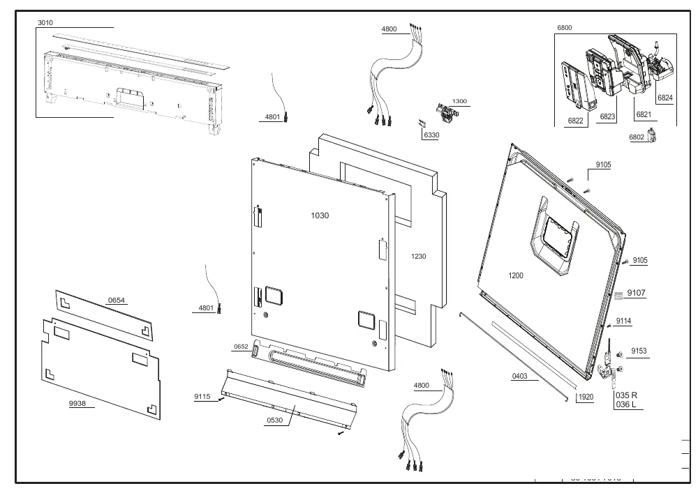 Vue éclatée BEKO DIN48431DOS 7601767377