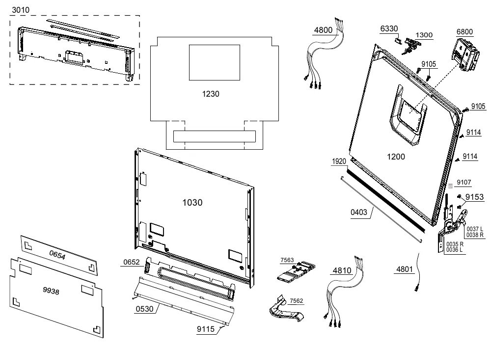 Vue éclatée BEKO KDIN25311 7600907377