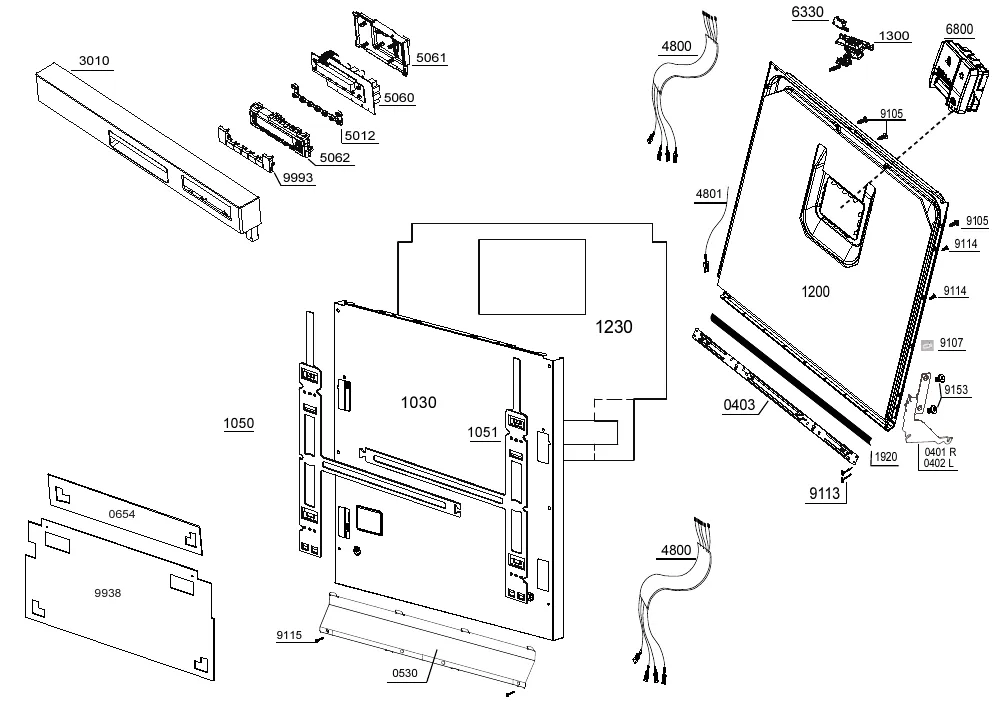 Vue éclatée BEKO BDS16B42X 7671657377