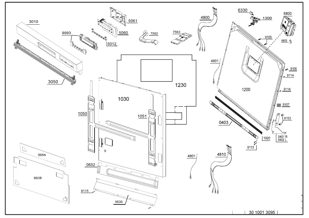 Vue éclatée BEKO PDSN29531X 7671457377