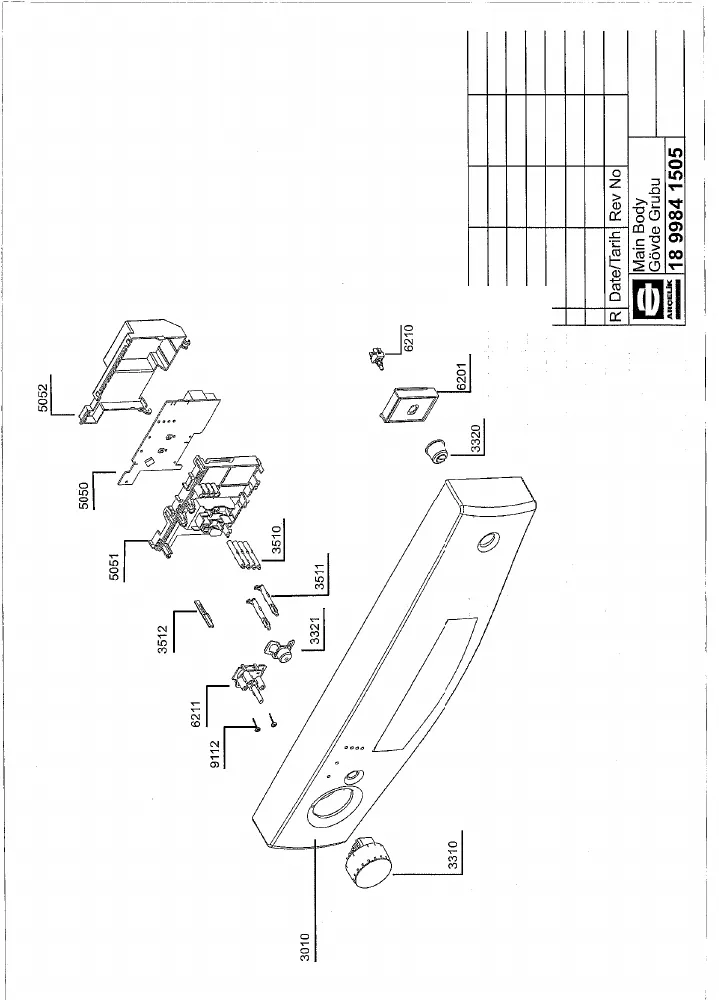 Vue éclatée BEKO LV5434.2 LV54342