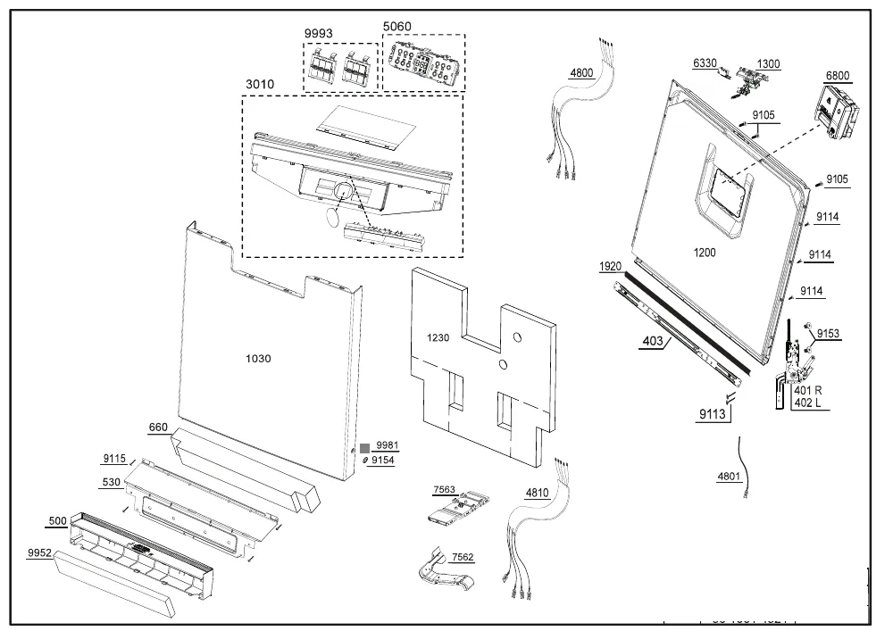 Vue éclatée BEKO BDFN26430WC 7620003977