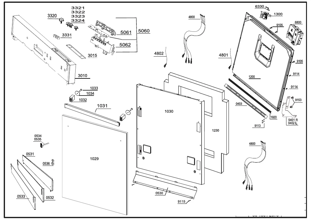 Vue éclatée BEKO LVI72F 7674867377