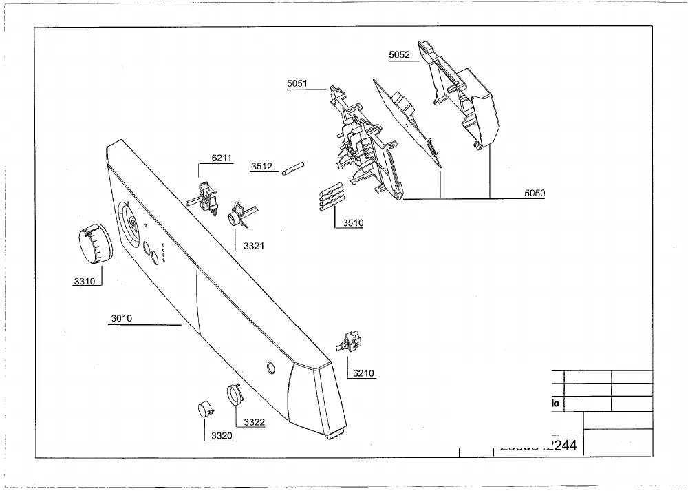 Vue éclatée BEKO DFN1423S 7667447353