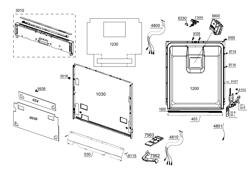 Vue éclatée BEKO BDIN28470C 7606997377