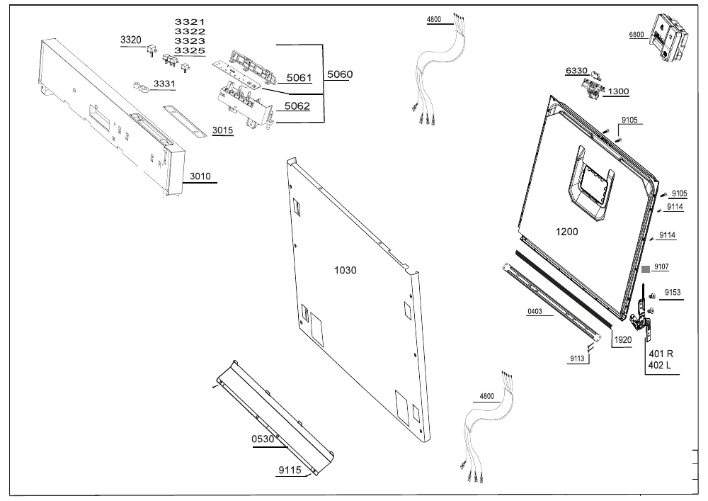 Vue éclatée BEKO FDIN84311 7605867377