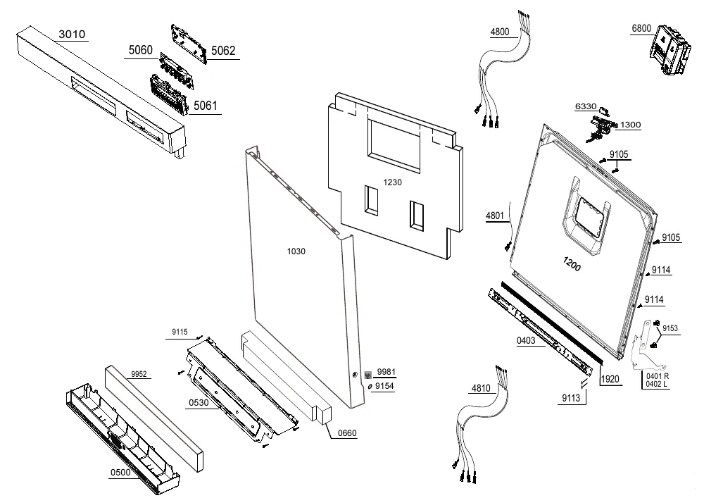 Vue éclatée BEKO BDF14B40S 7688067377
