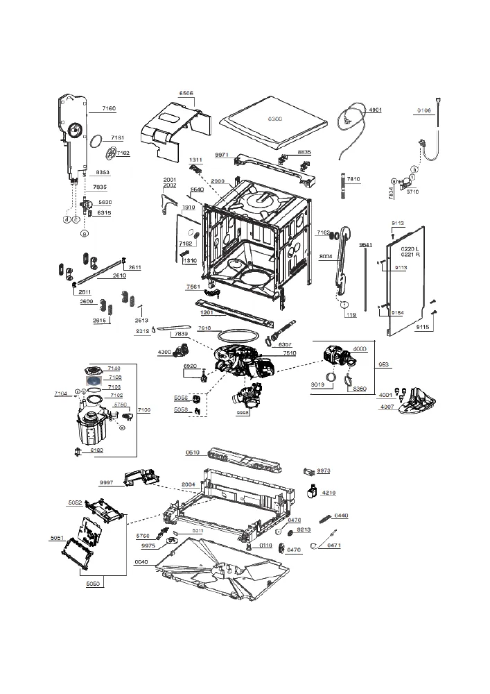 Vue éclatée BEKO DF17DN46X 7628667377