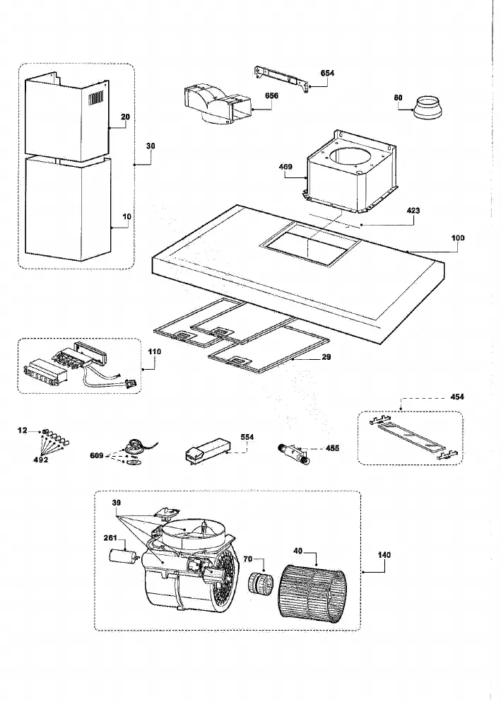 Vue éclatée BEKO CWB9501X 8906140200