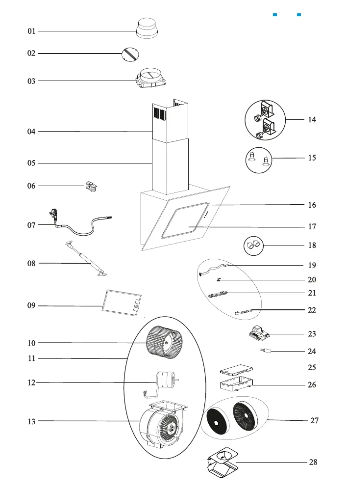 Vue éclatée BEKO HCA92540B 8851313200