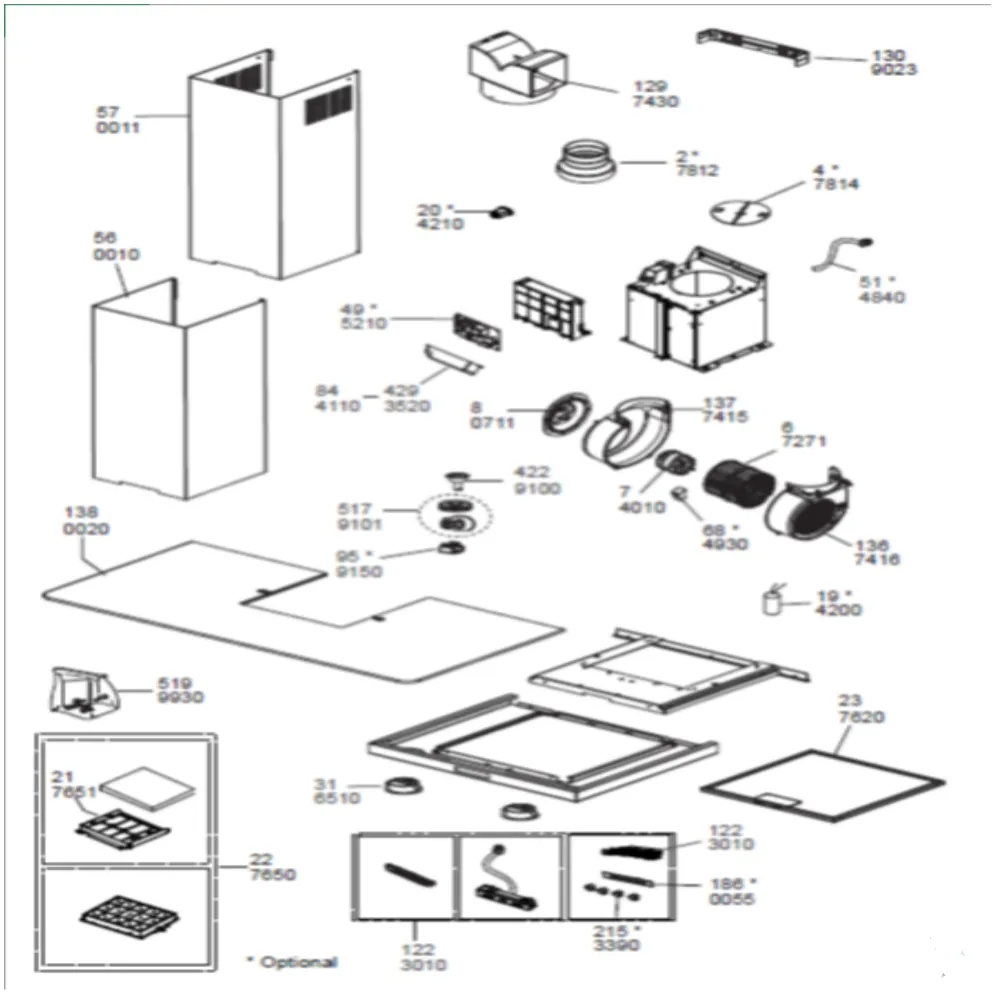 Vue éclatée BEKO HCF91620X 8861823200