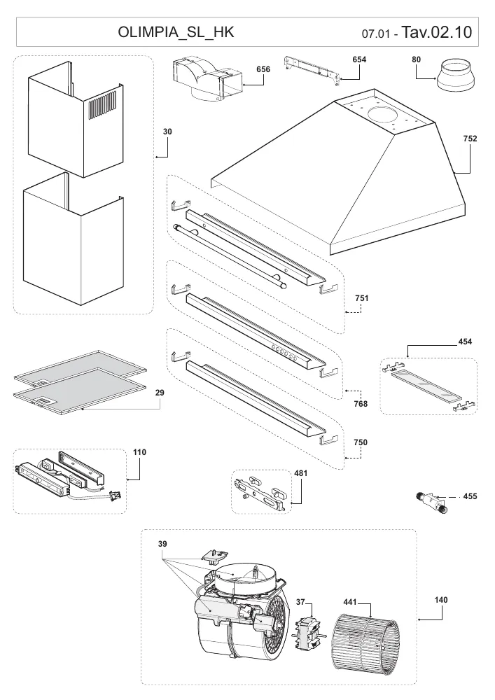 Vue éclatée BEKO CWB6435X 8940263200