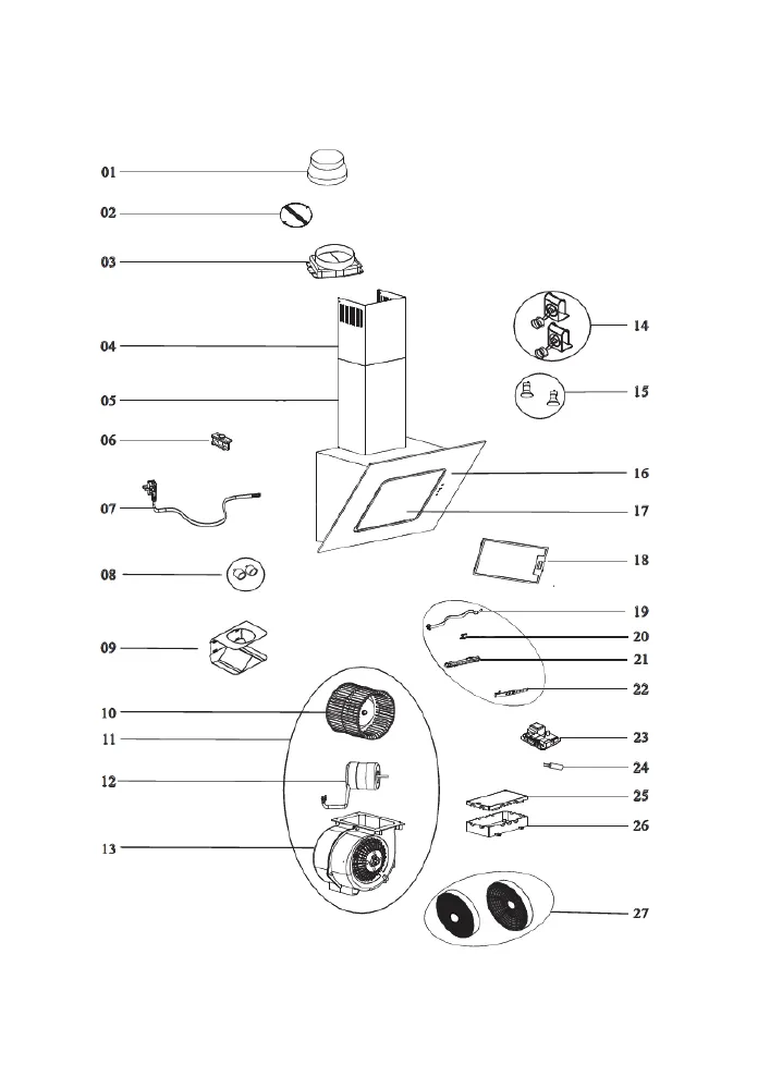 Vue éclatée BEKO HCA62540B 8851123200