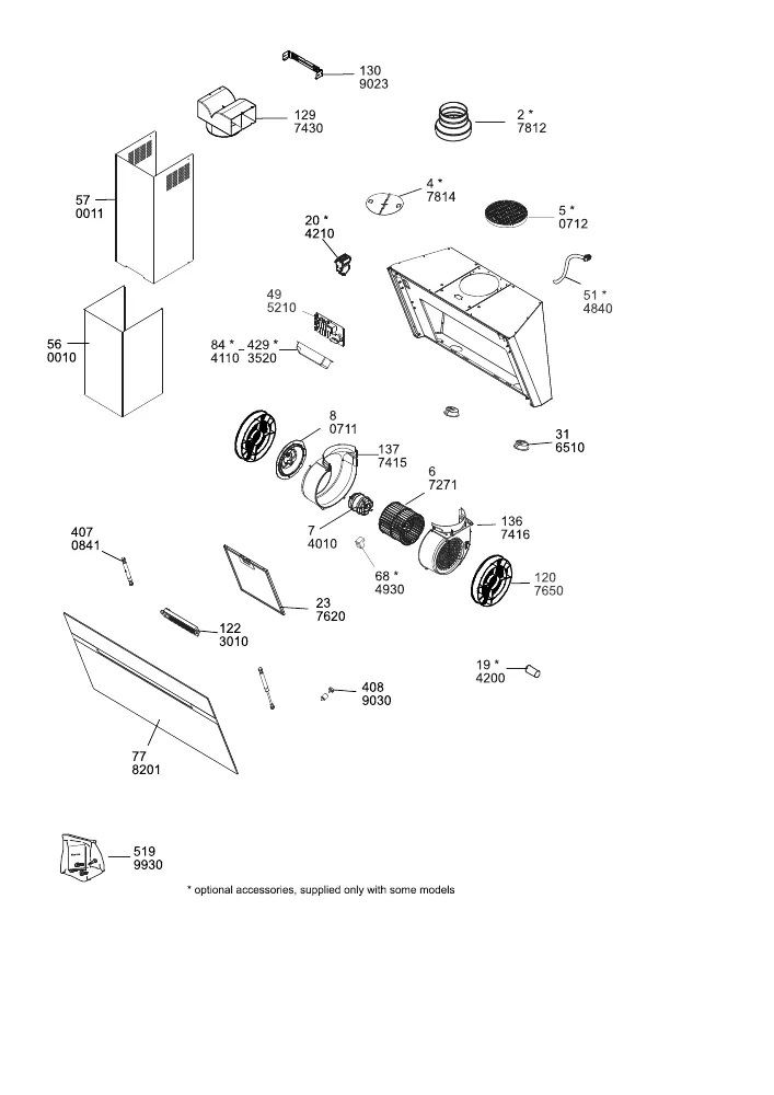 Vue éclatée BEKO HCA92844BH 8847933200