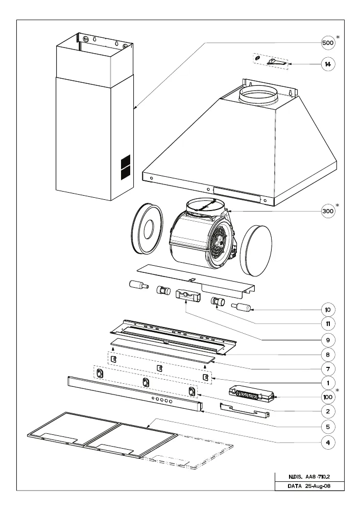 Vue éclatée BEKO CWB9441W 7827420210
