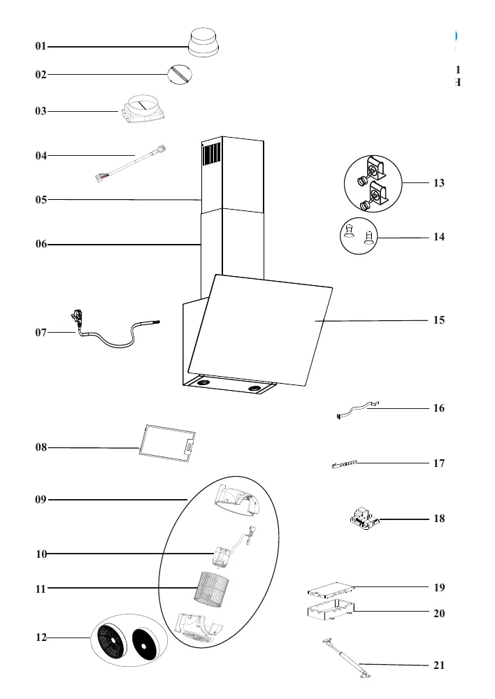 Vue éclatée BEKO HCA93640BH 8861063200