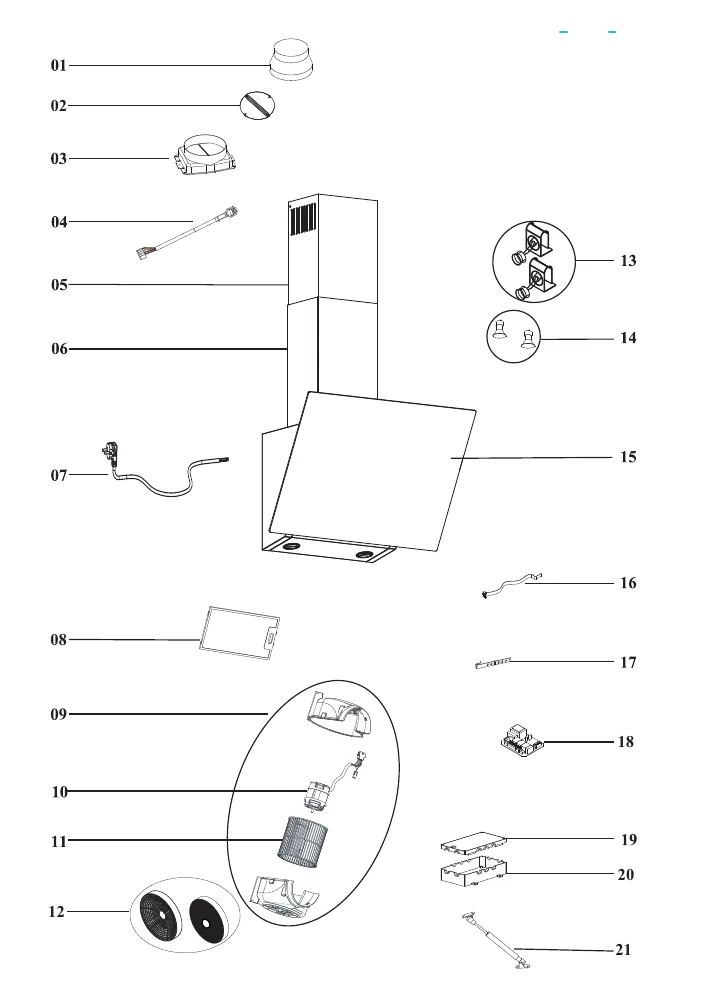 Vue éclatée BEKO HCA93641BH 8802543200