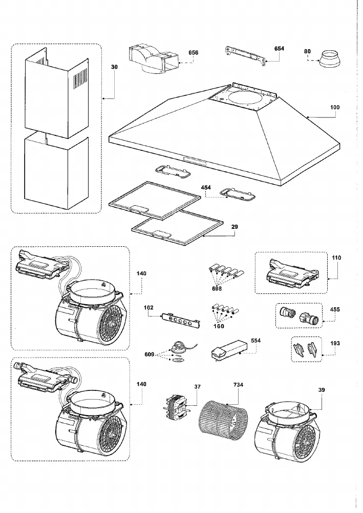 Vue éclatée BEKO CWB6420X 8940351200