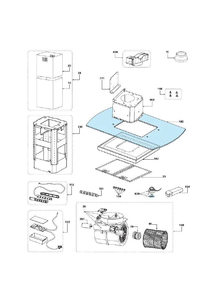 Vue éclatée BEKO CIB9601XH 8940793200