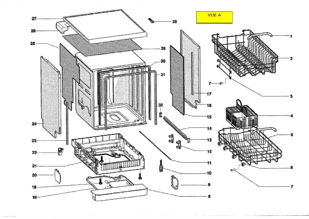 Vue éclatée HOTPOINT-ARISTON LFFA+8M14XFR 78164