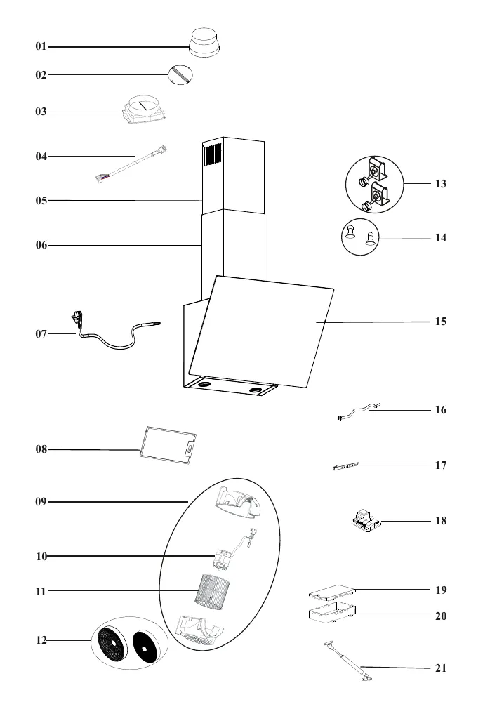 Vue éclatée BEKO HCA63640BH 8861053200
