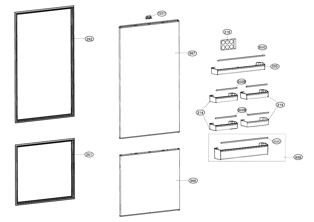 Vue éclatée BEKO BCNE400E40SN 7278743103