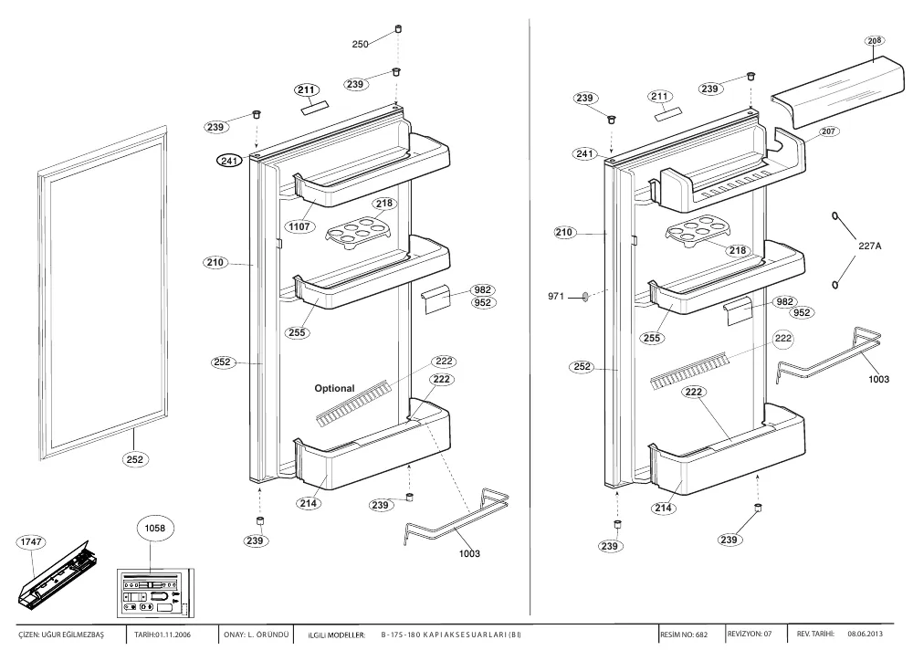 Vue éclatée BEKO B1750HCA 7219747619