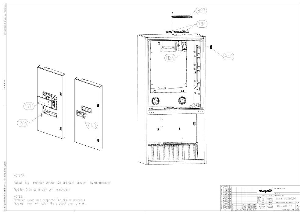 Vue éclatée BEKO GNE60522DX 7293444086