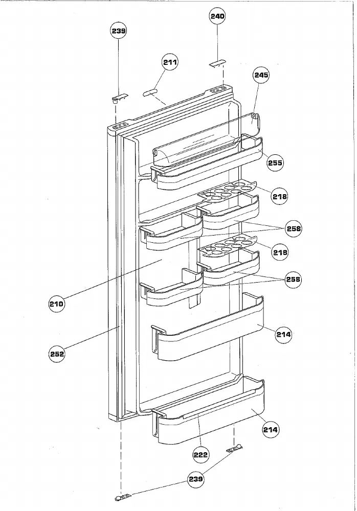 Vue éclatée BEKO RRN2560 6081487050