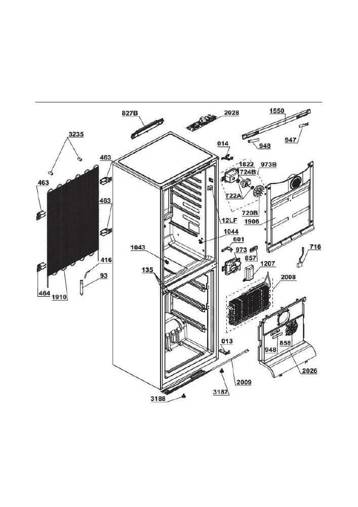 Vue éclatée BEKO CN232120S 7513820037