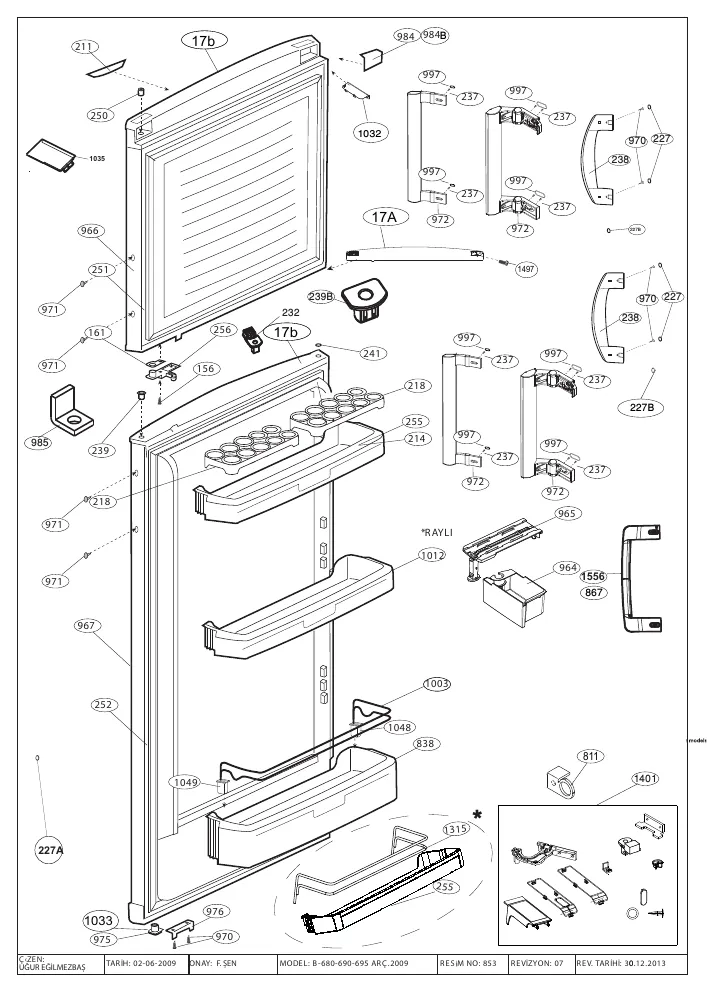Vue éclatée BEKO RDSE450K20W 7296346310