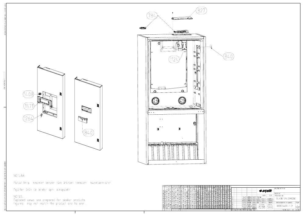 Vue éclatée BEKO GNE6039XP 7293448784
