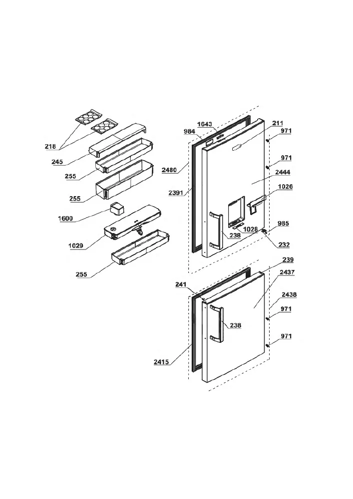 Vue éclatée BEKO CRCSA334K21DS 7517420037