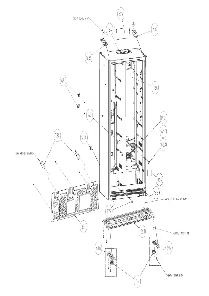 Vue éclatée BEKO GN162430X 7291842781