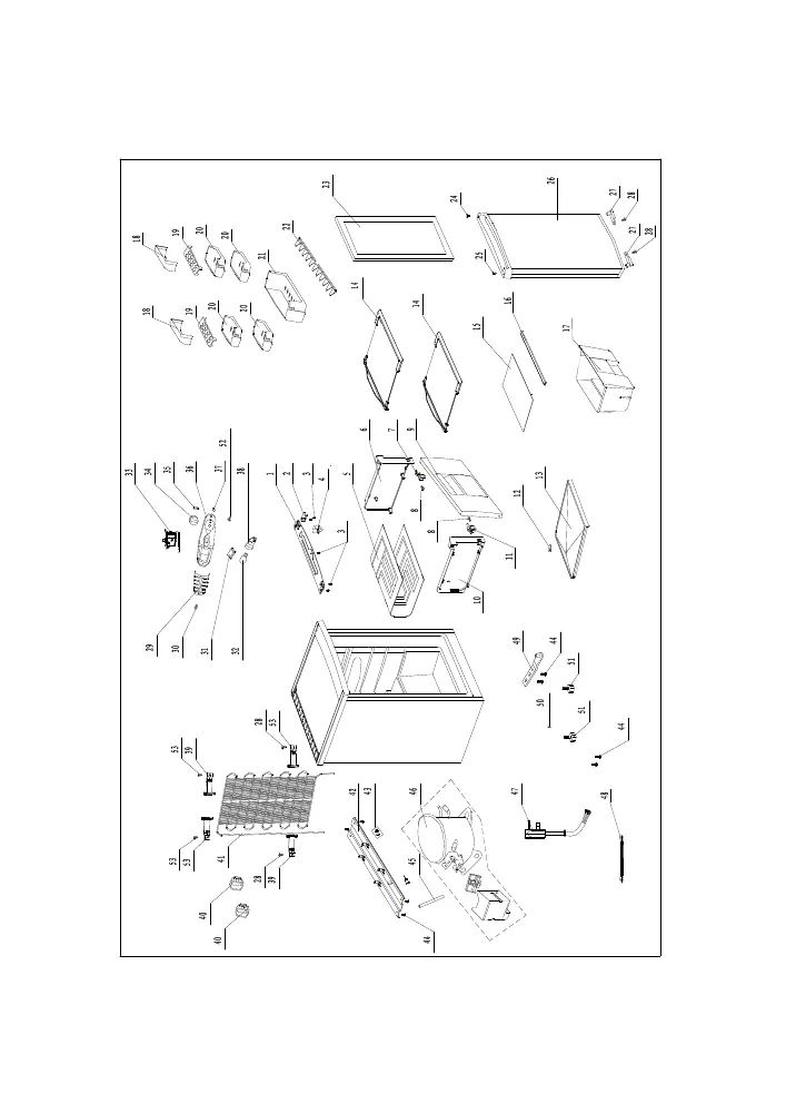 Vue éclatée BEKO RCN1400 7913980200