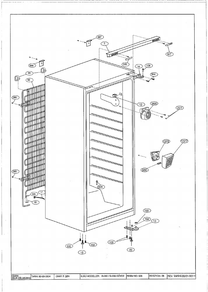 Vue éclatée BEKO SSE32010 7201547616