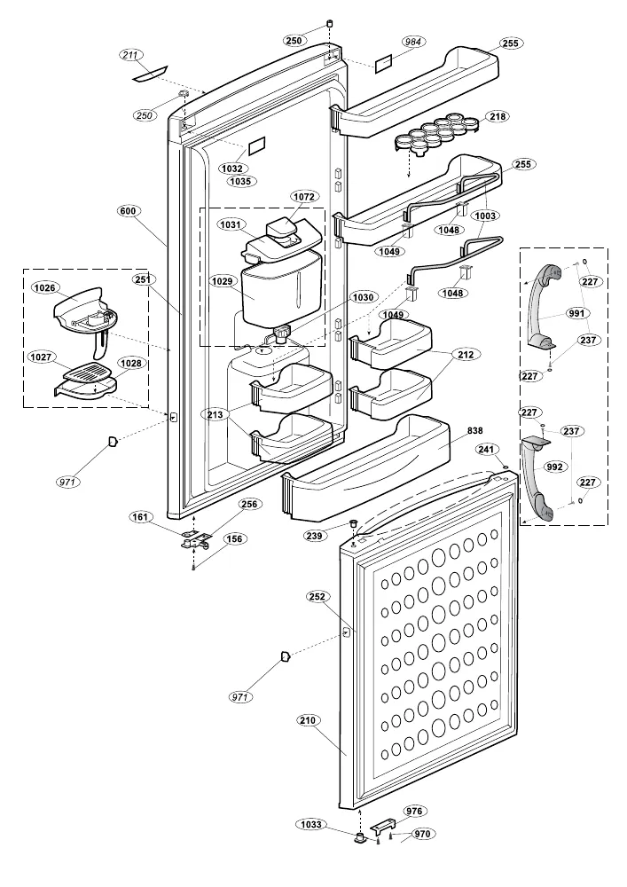 Vue éclatée BEKO CHE42201DS 7216447612