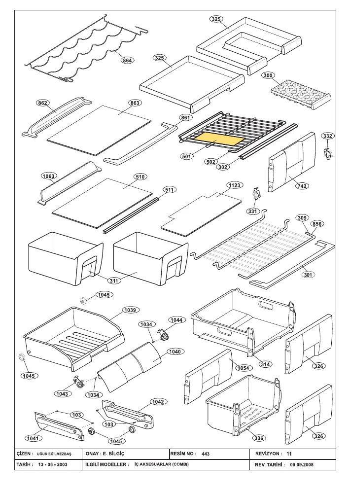 Vue éclatée BEKO CSE34020DS 7216247683