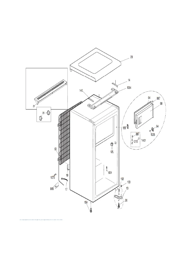 Vue éclatée BEKO TSE1266F 7226647612