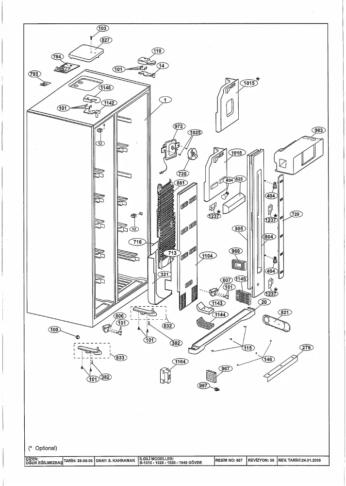 Vue éclatée BEKO GNE25814W 7219447615