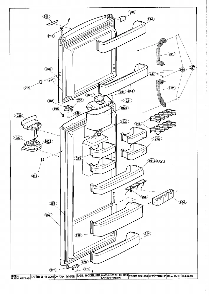 Vue éclatée BEKO DNE47400D 7216147613