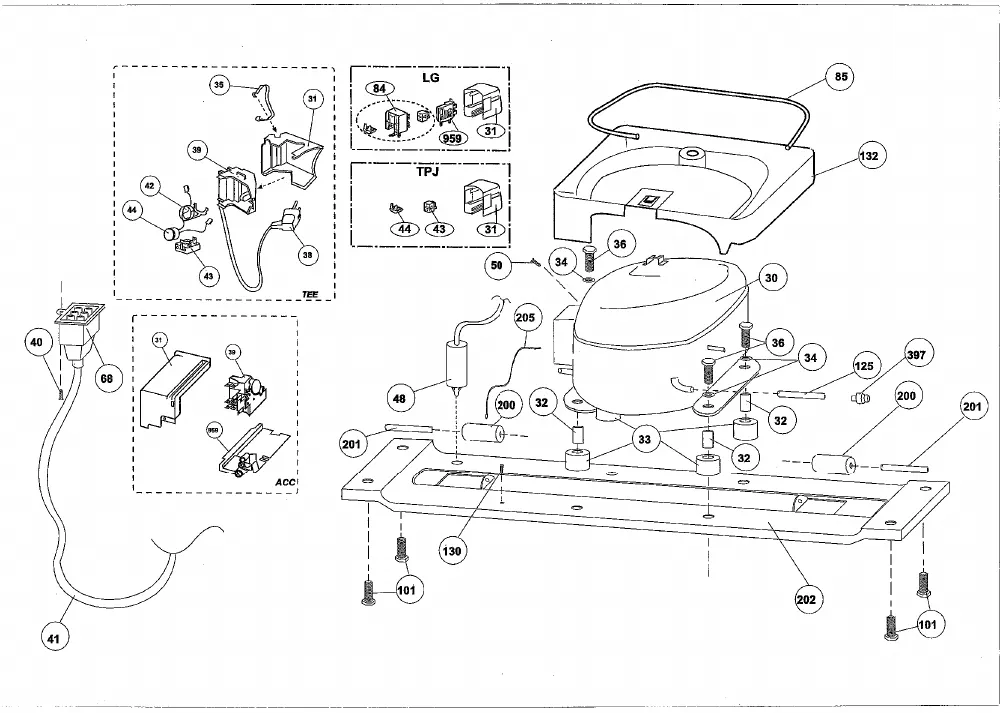 Vue éclatée BEKO CHE42201DS 7216447682