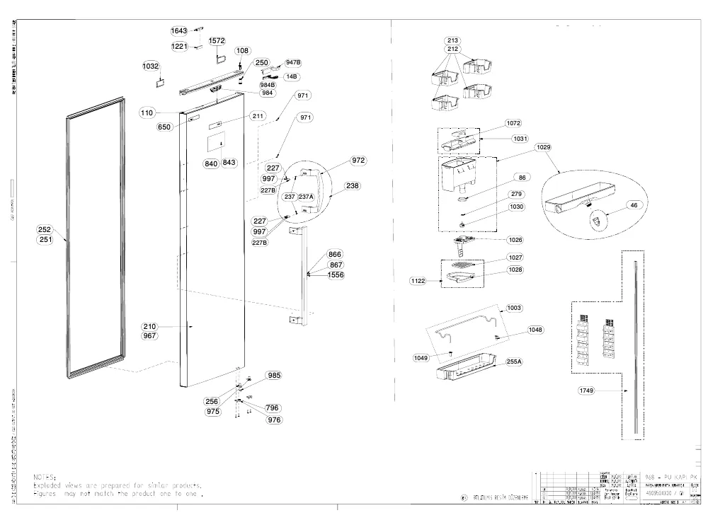 Vue éclatée BEKO RSSE415M31WN 7295242711