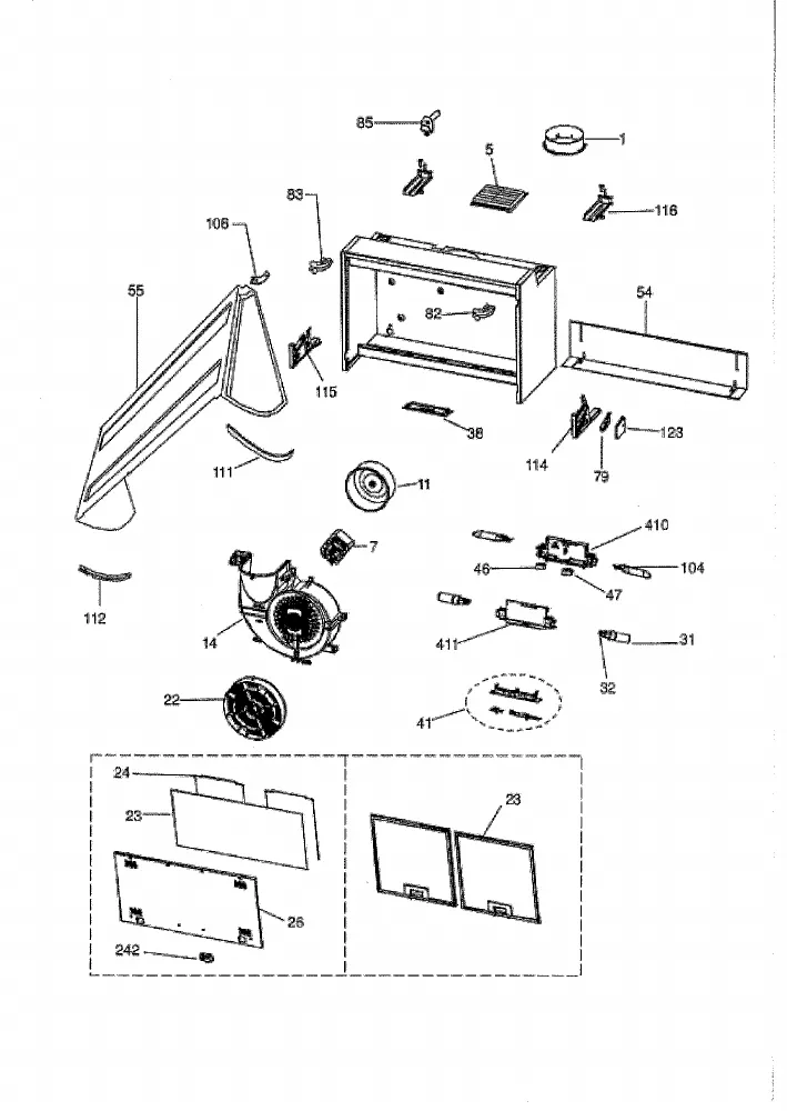 Vue éclatée HOTPOINT-ARISTON AE2M.2WH AE2M2WH