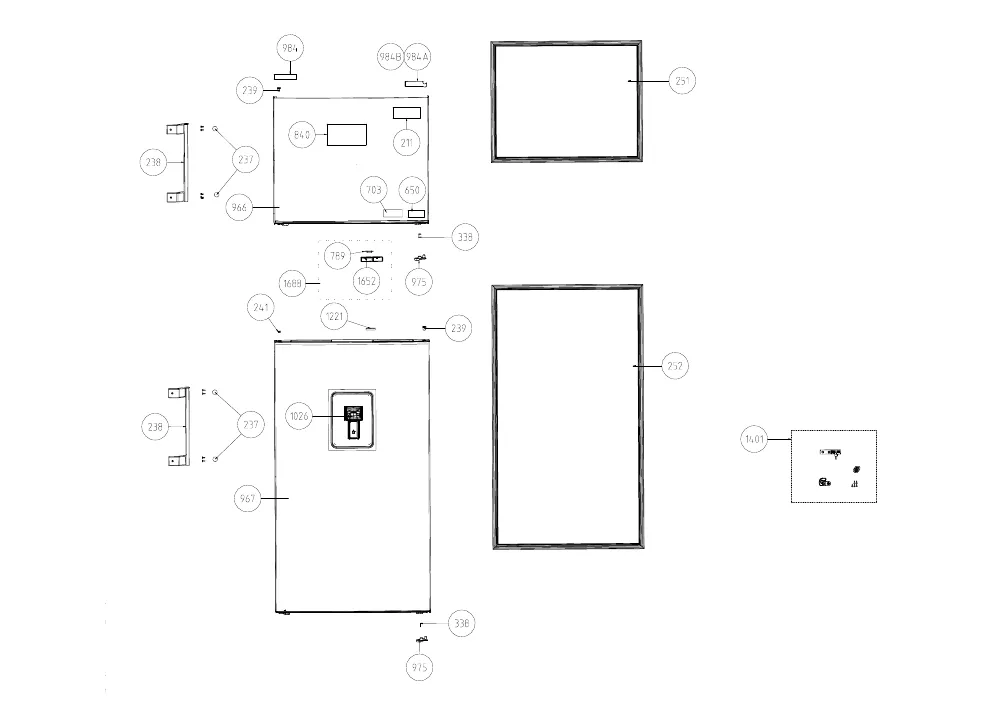 Vue éclatée BEKO B5RDNE504LDXB 7256147580