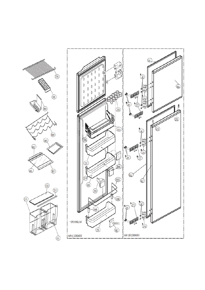 Vue éclatée BEKO RBI6301LH 7235643118