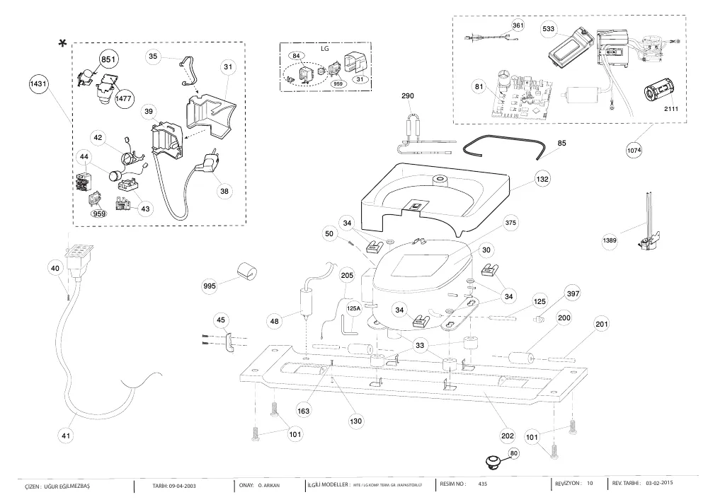 Vue éclatée BEKO CRDSE437K20XB 7296044080