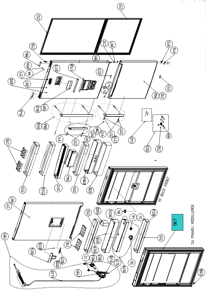 Vue éclatée BEKO RCNE520E20ZGB 7293547634