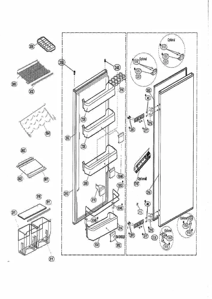 Vue éclatée BEKO RBI2305 7270647619